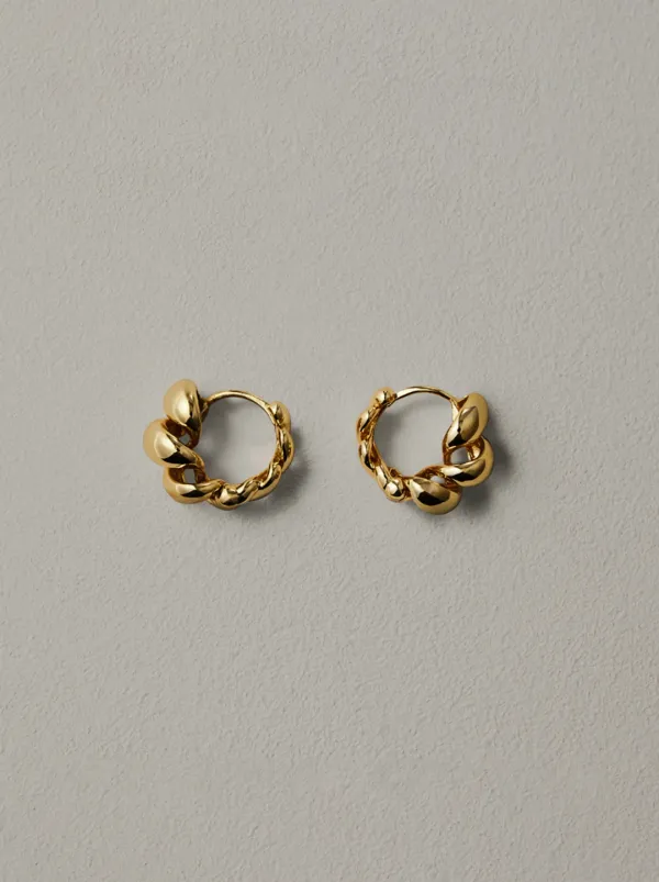 Croissant hoop earring