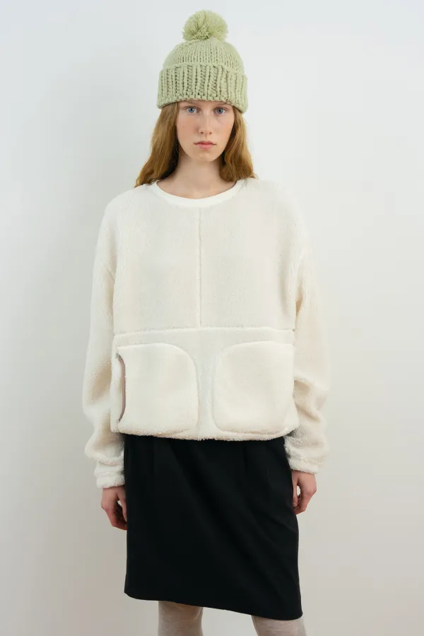 Teddy Fleece Sweatshirt (Ivory)