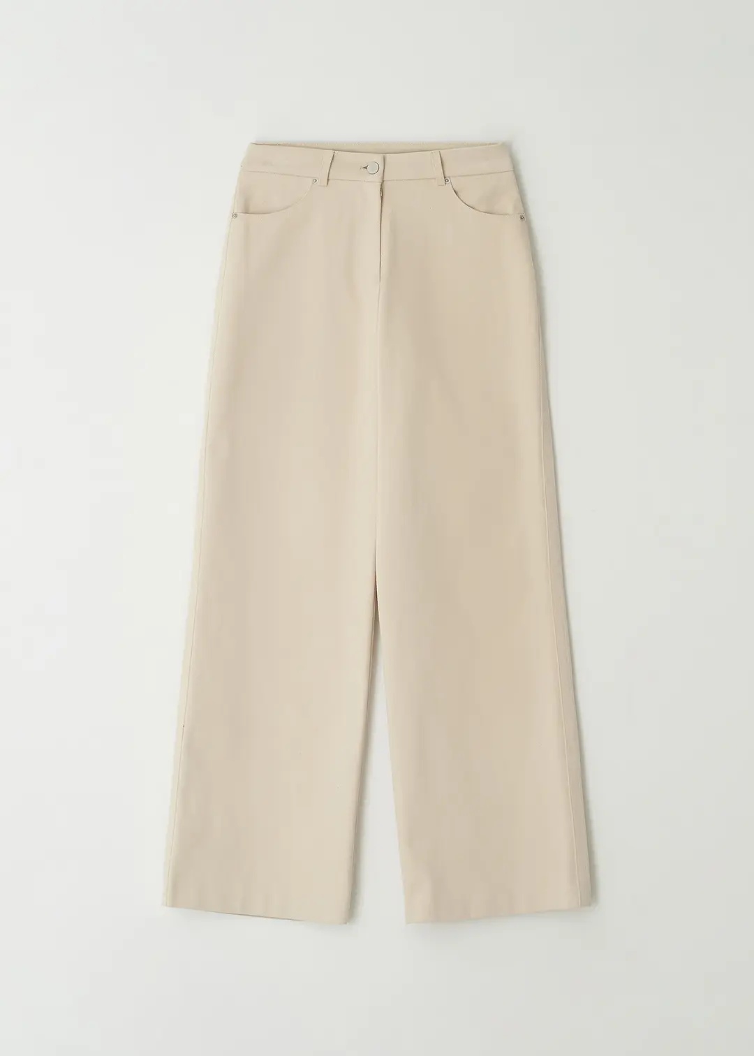 더라이 Twill Cotton Straight Pants(Ivory) 상품 이미지 3