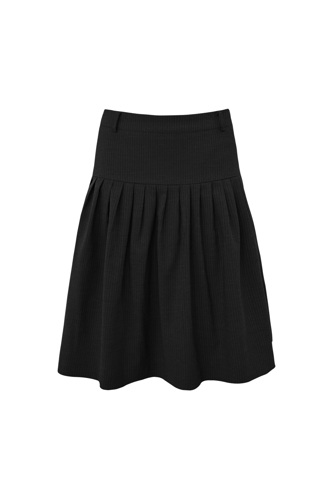 체메씨 BOW TUCK MIDI SKIRT (BLACK) 상품 이미지 3