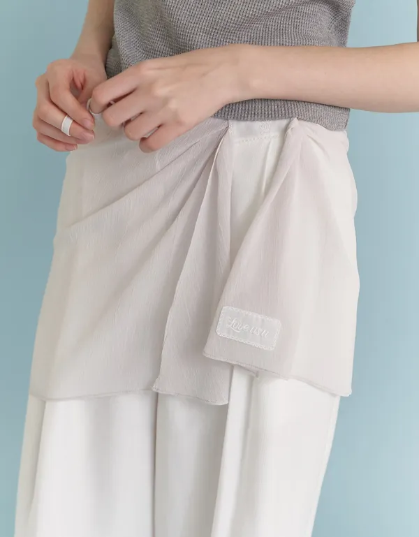 LU Layered Skirt (Light Gray)