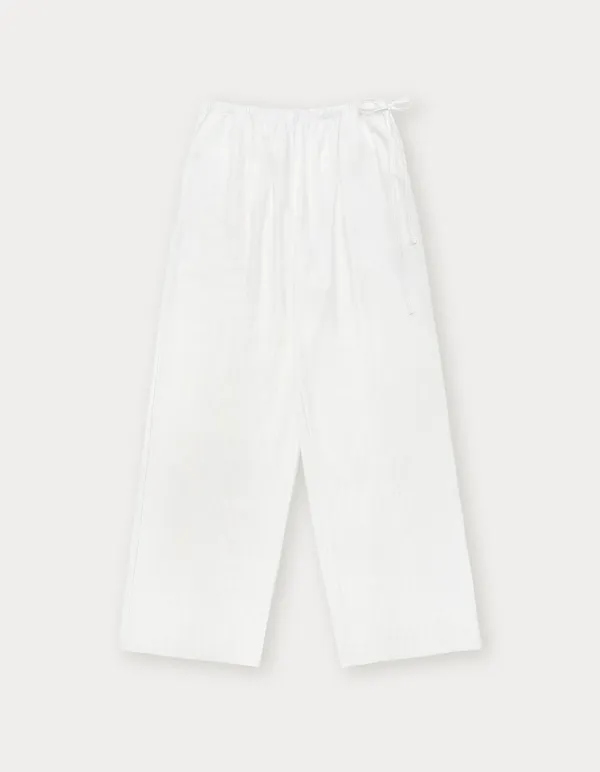 Ribbon Stripe Pants - Ivory