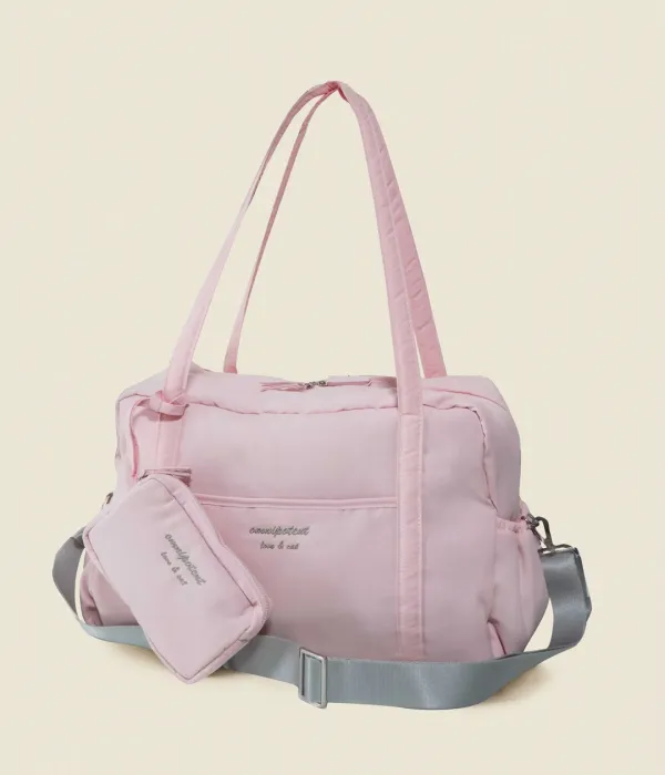Love& cat duffel bag + Pouch _Pink
