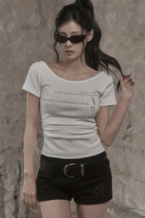 KIE Shirring Top (white)