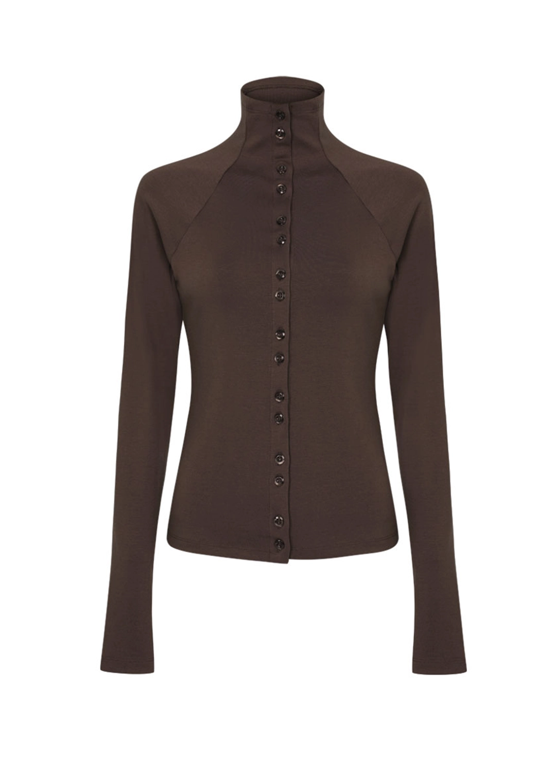 루루서울 Gemma Button Top (Brown) 상품 이미지 1