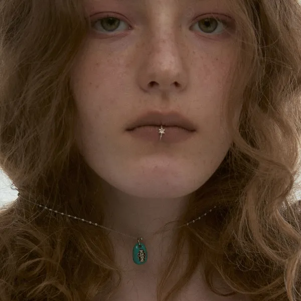 chalice necklace-blue