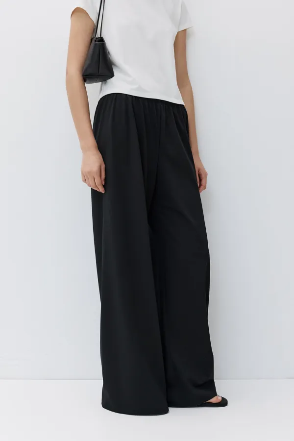 Matis wool blended elastic-waist PT