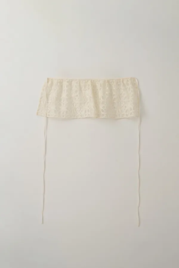 peony lace layered skirt_cream