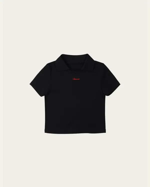 Aria Collar T-shirts - Black
