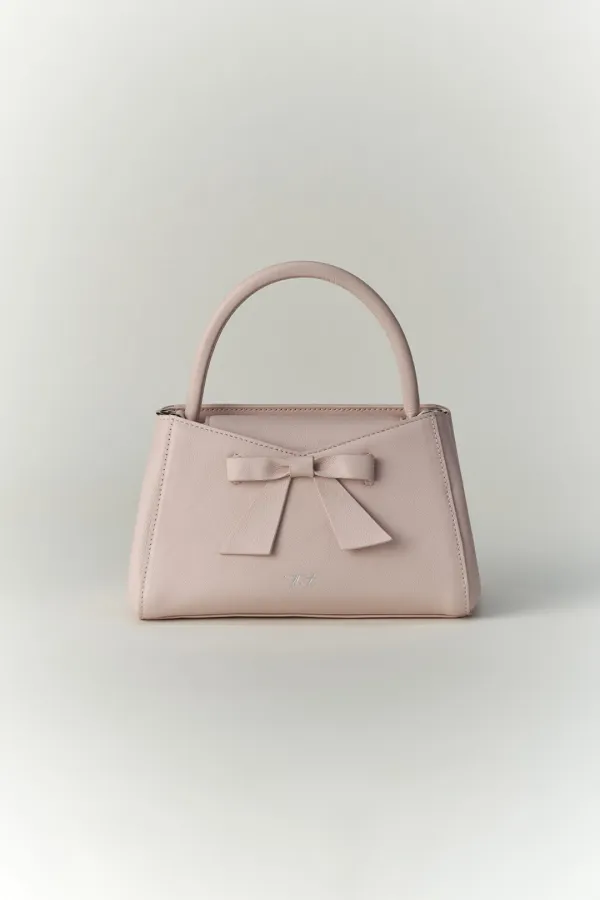 [Italian Leather] Tis Bow Mini Bag (Pink)