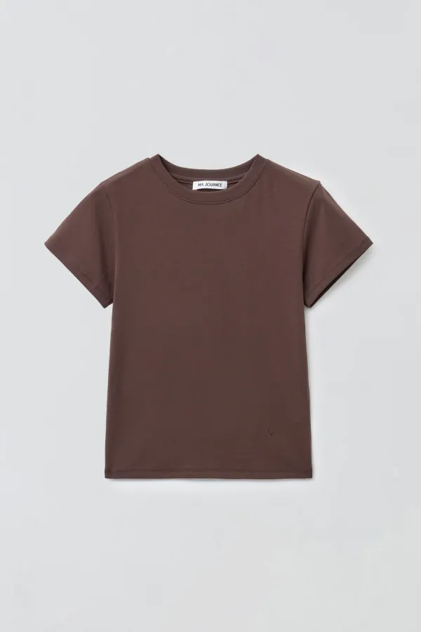 BASIC SIMBOL T-SHIRT_BROWN