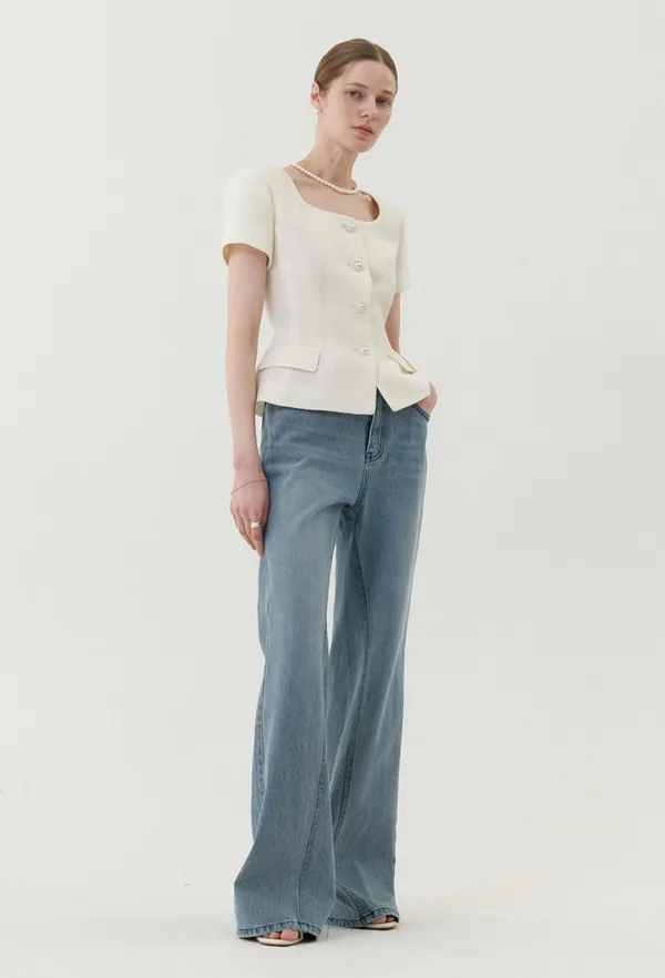 Mila Bootcut Denim (Light Blue)