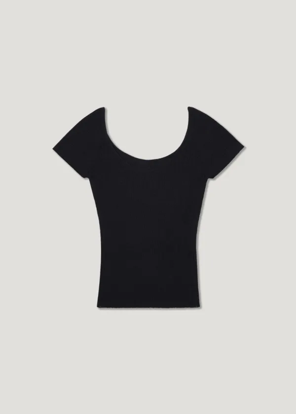 [5th] Fairy Raglan Half-Sleeve Knit_Navy