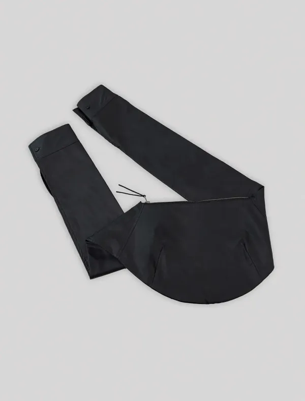 [2nd REORDER] LEATHER SHIRT TOTE BAG [BLACK]