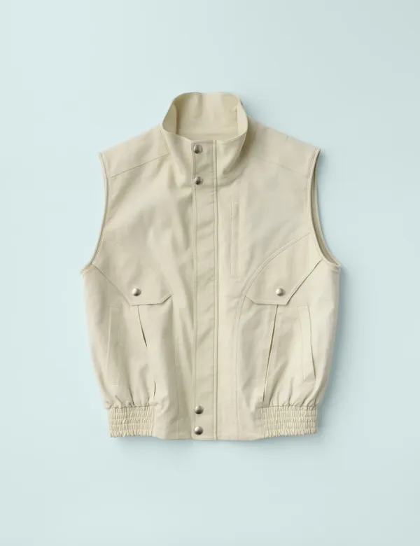 Walden Highneck Vest (Beige)
