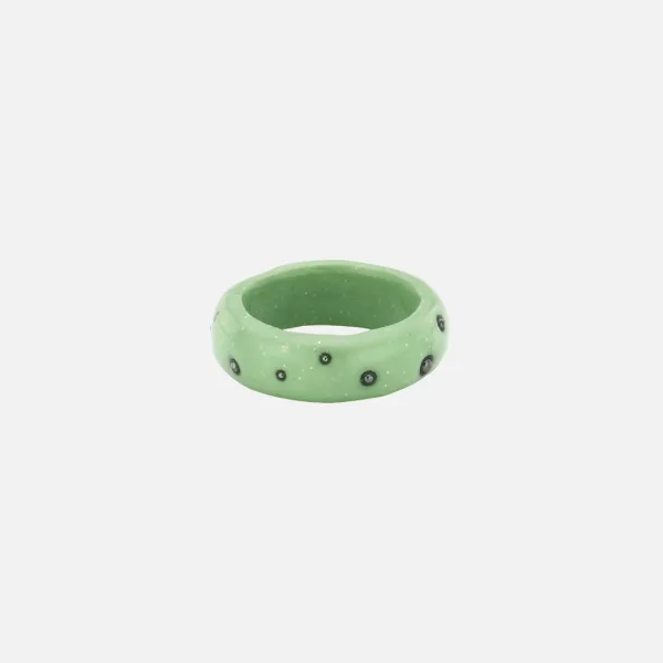 black ball around-mint green