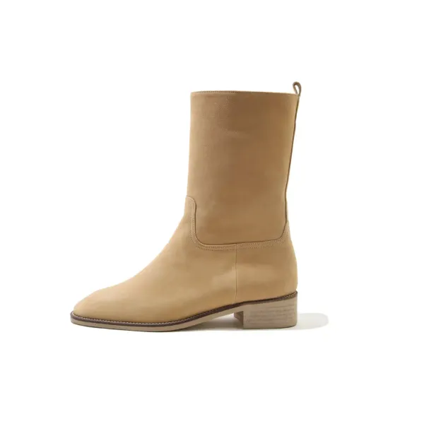 Welt midi boots / 베이지누벅