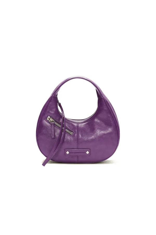 MINI PEBBLE BAG, PURPLE