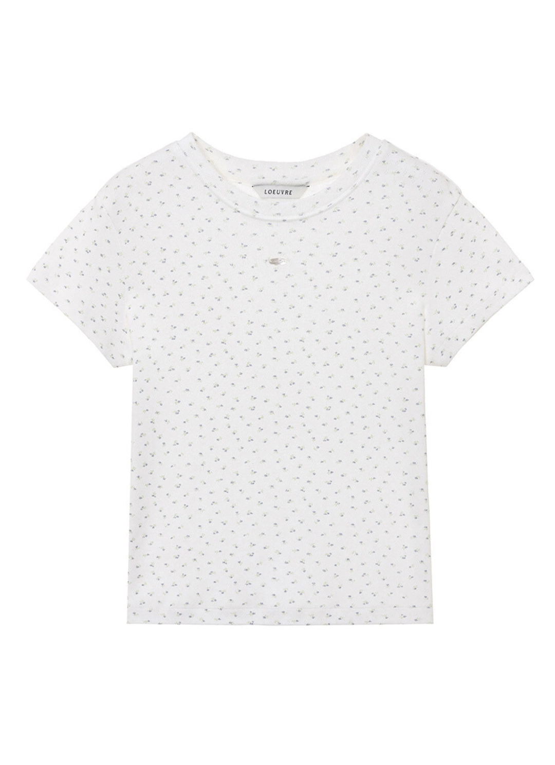 루에브르 Basic Eyelet Floral T-shirt SW5ME246-LC 상품 이미지 1