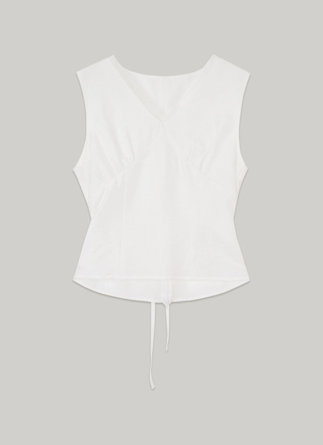 아워코모스 comos 1435 shirring sleeveless blouse (ivory) 상품 이미지 3