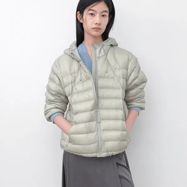 (JP-623)LIGHTWEIGHT HOODY DUCK DOWN