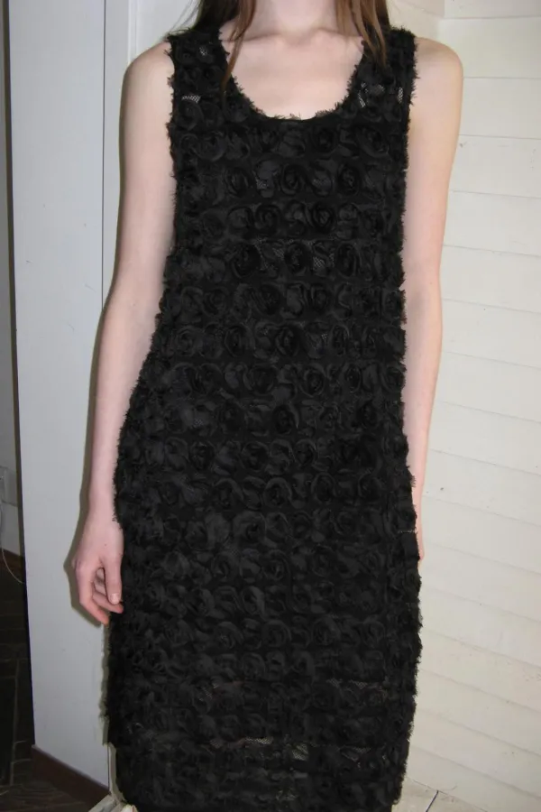 Flower Lace Dress (Black)