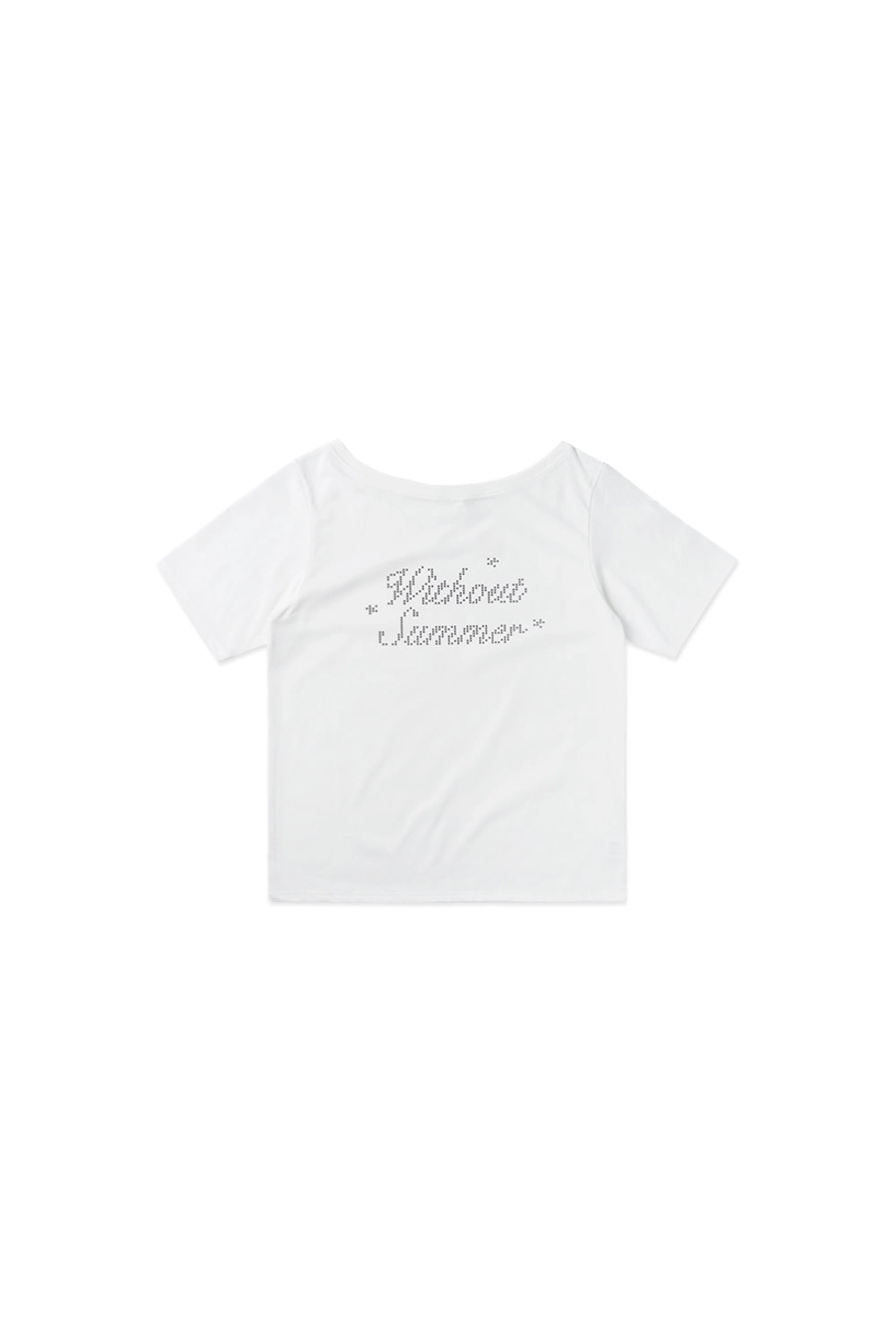 위드아웃썸머 Shimmer logo t-shirt_ivory 상품 이미지 1
