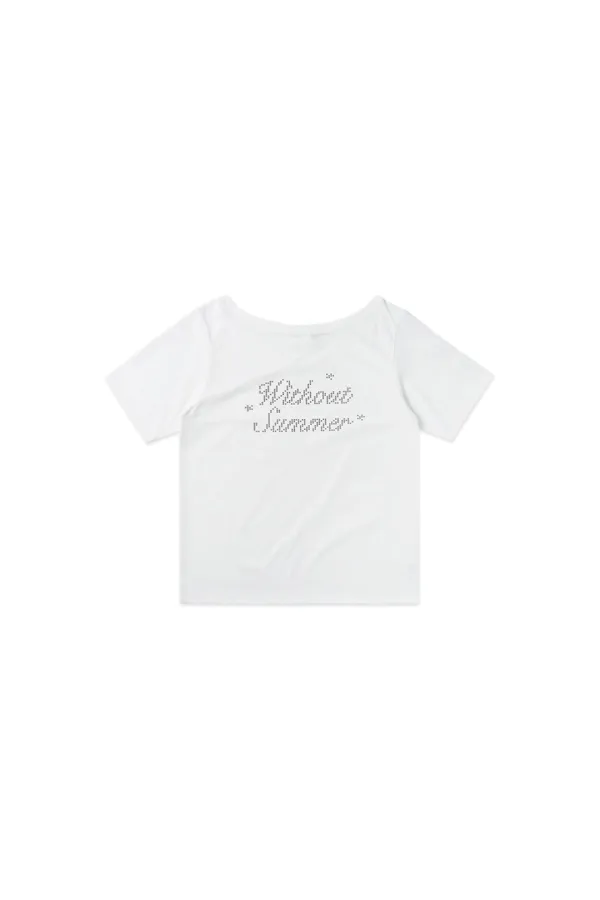 Shimmer logo t-shirt_ivory