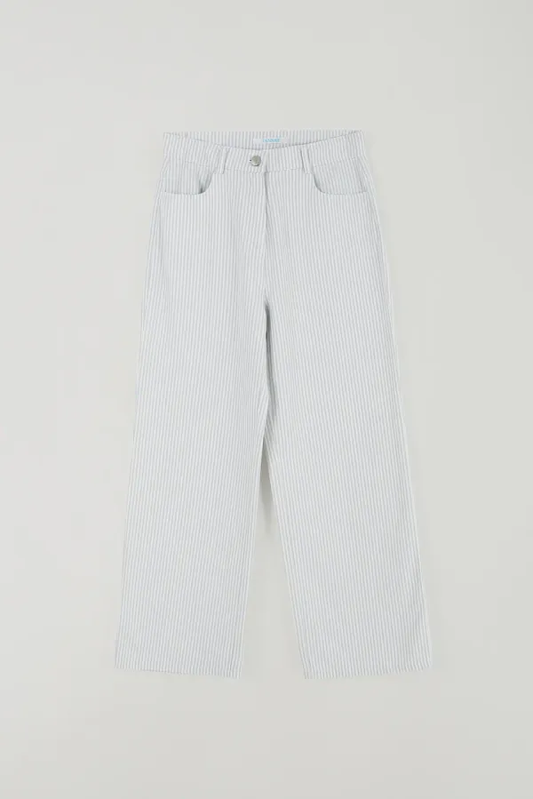 T/T Shell stripe pants (gray)