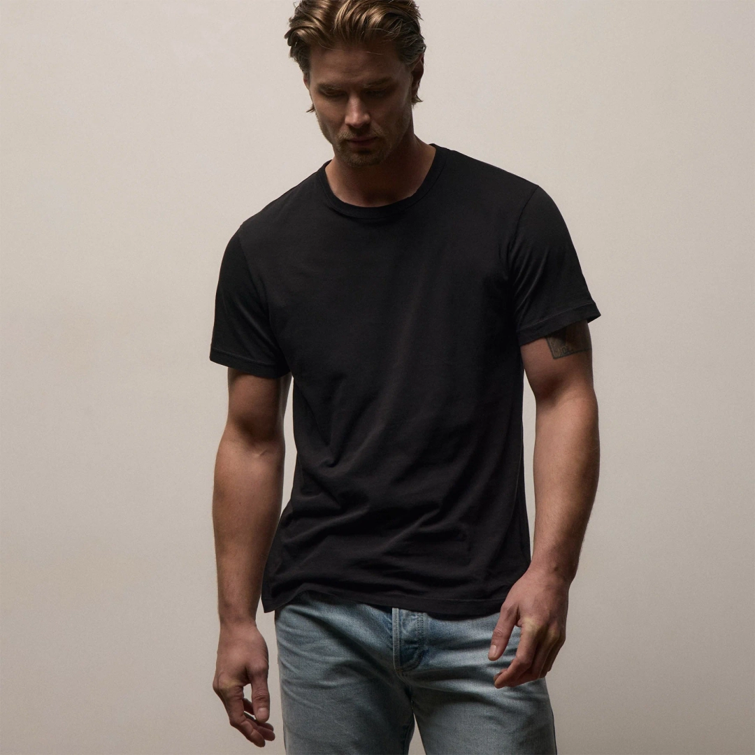 제임스펄스 3 Pack Short Sleeve Crew Neck Tee - Black 상품 이미지 3