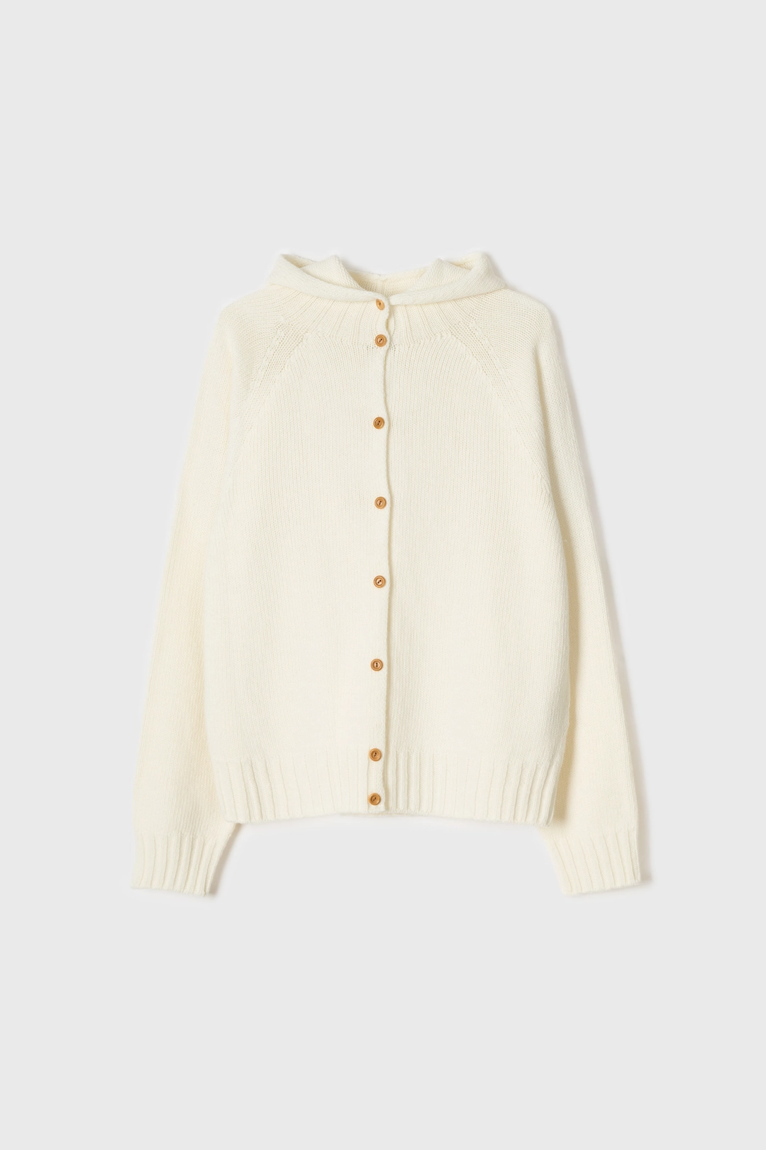 네세서리 Wholegarment Wool Hood Cardigan (Ivory) 상품 이미지 1