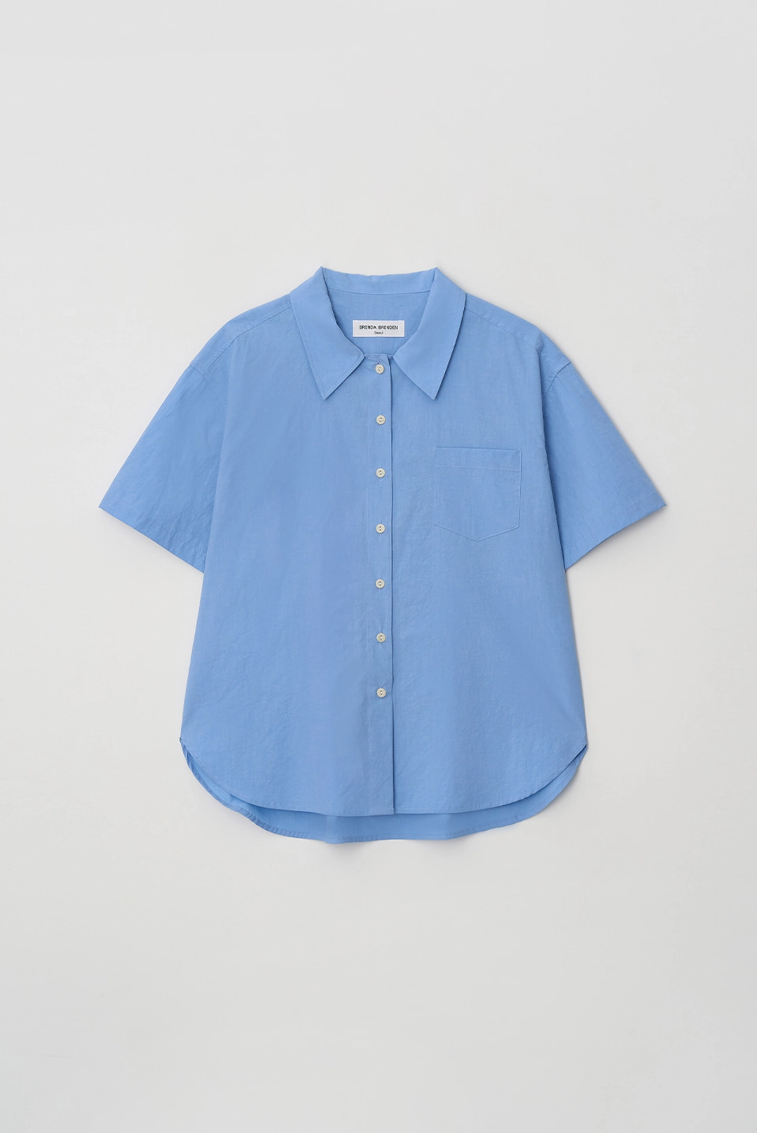 브렌다 브렌든 stan half shirts - blue 상품 이미지 1