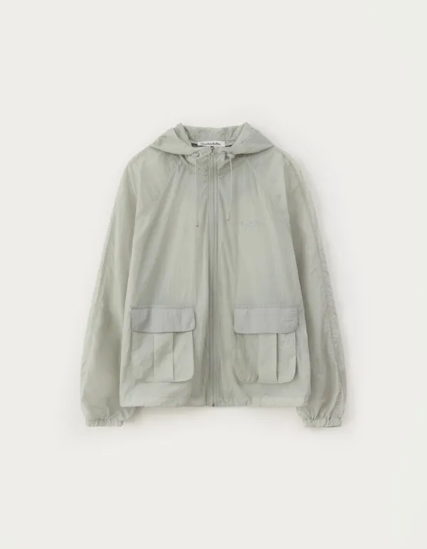 Aki Sheer Windbreaker - Ash Mint