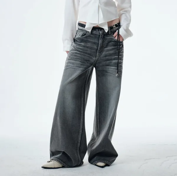 SNYDER WIDE DENIM (STONE GREY)