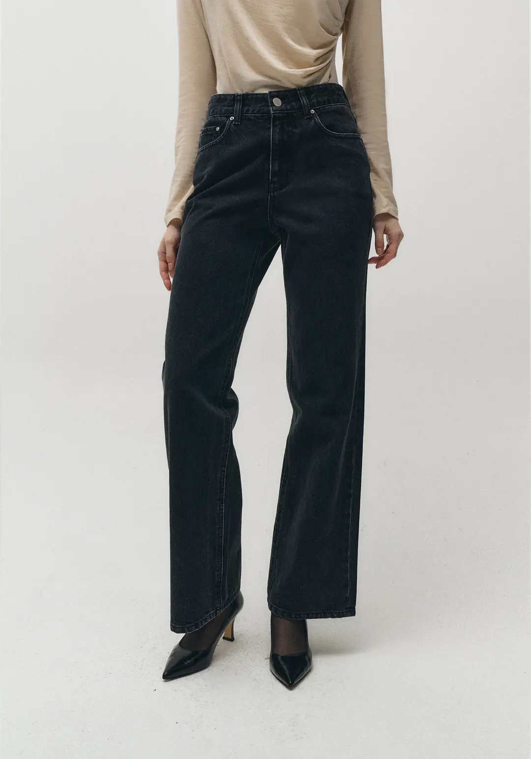 엘로주 E2412 Straight Denim (기모) 상품 이미지 2