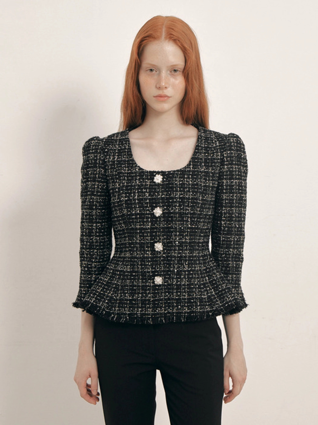 플로움 Etoile Peplum Jacket(Black) 상품 이미지 2