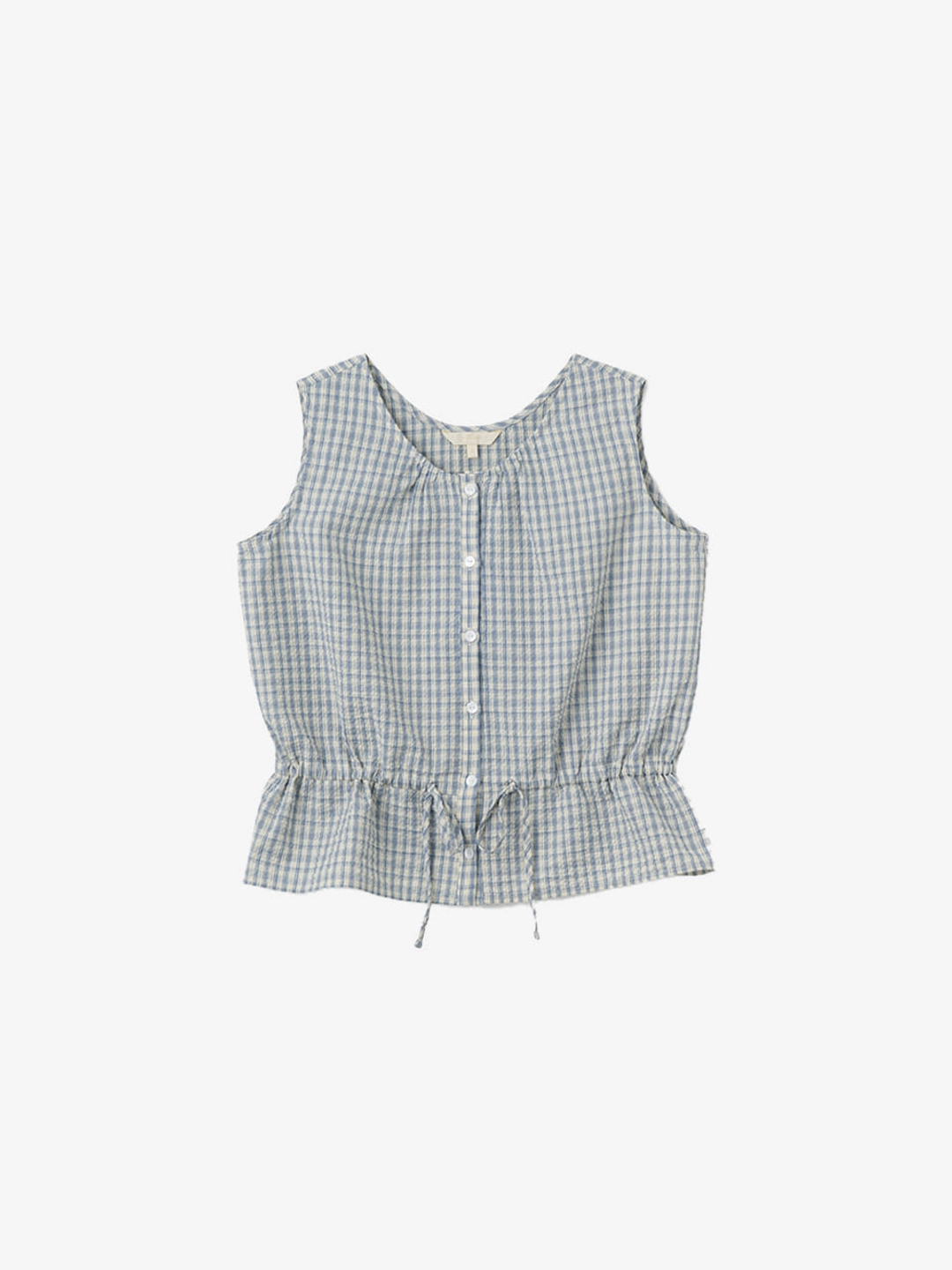 르니나 LAVIE sleeveless blouse_blue check 상품 이미지 1