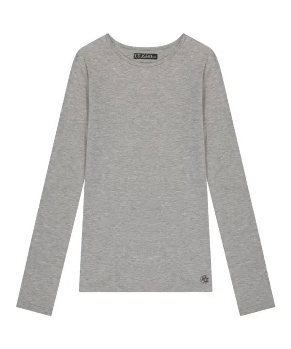 038 SOFT LONG SLEEVES MELANGE GREY