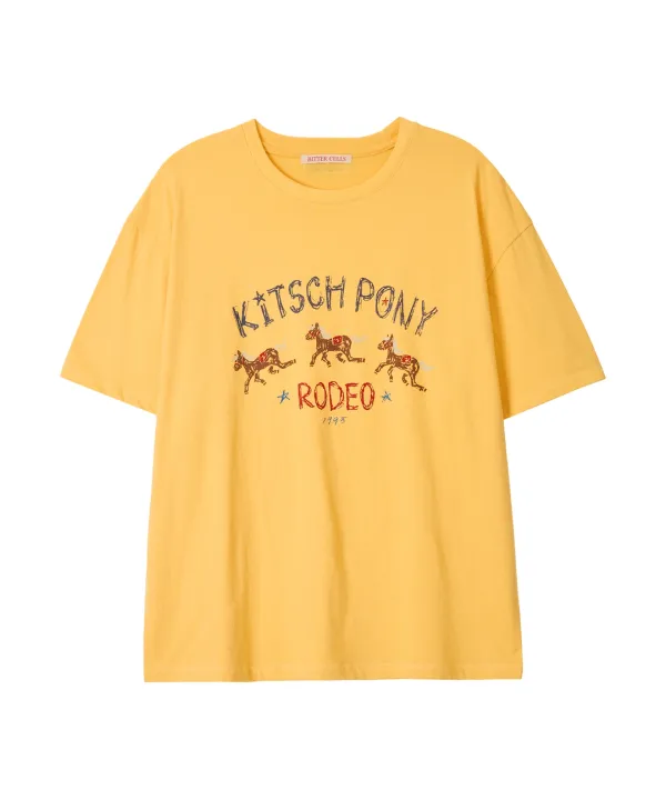 Kitsch Pony Tee-Yellow