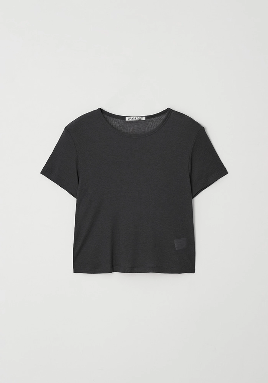 이브세이지 Wool half tee (Charcoal) 상품 이미지 1