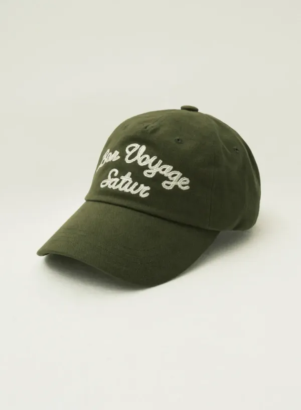 Bon Voyage 5 Panel Ball Cap - Khaki