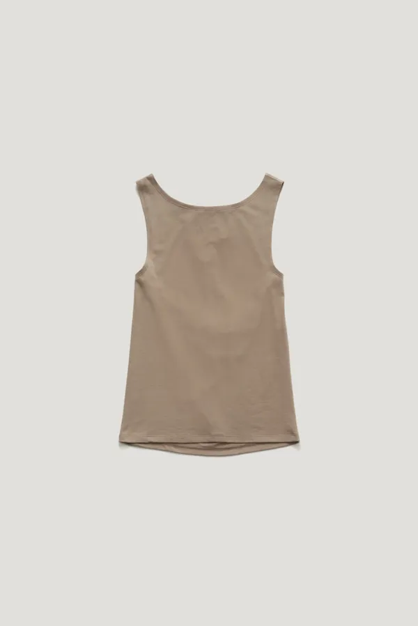 NOIRA BACK RIBBON SLEEVELESS TOP_BEIGE / ₩69,000  ->  ₩62,100 (10%)