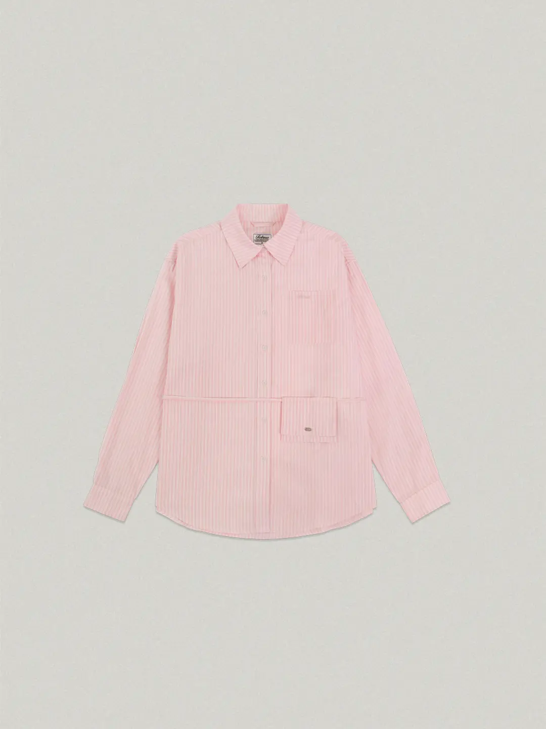 Slot Stripe Shirt- Pink