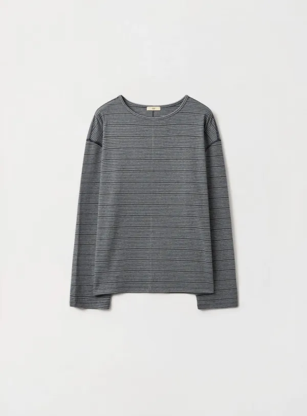 BROOKS LONG SLEEVE TOP - GRAY