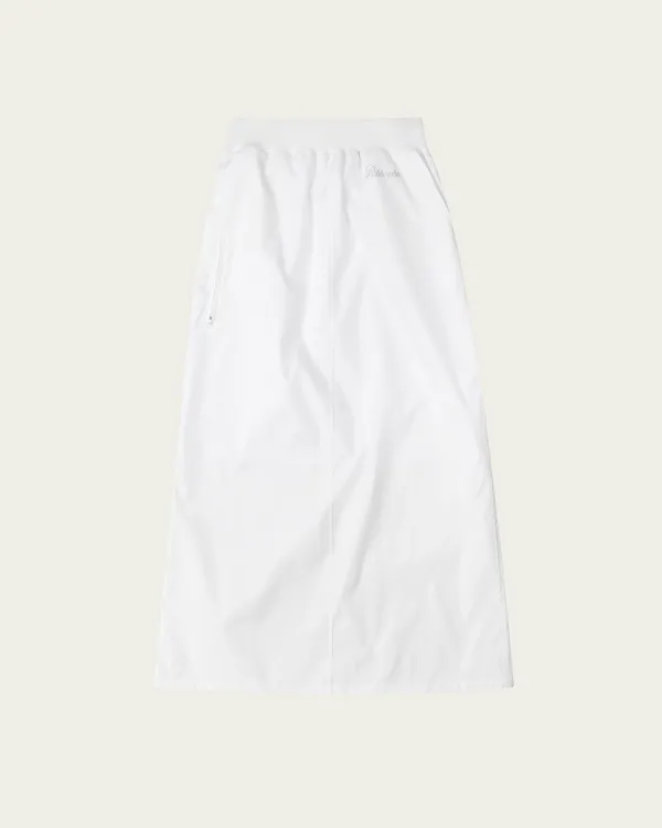 Band Nylon Skirt - White