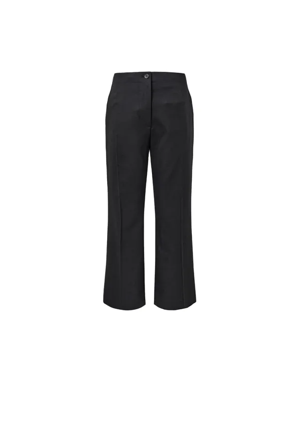 straight fit pants, black