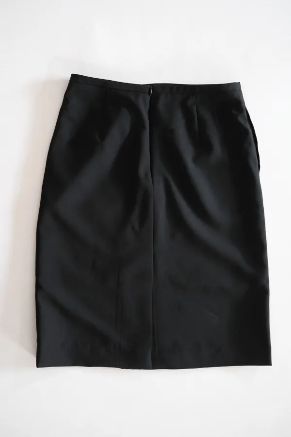 COVE MIDI SK / WOOL BLACK