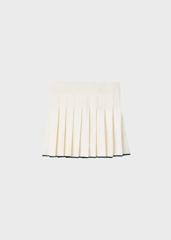 PR Club Knit Skirt White