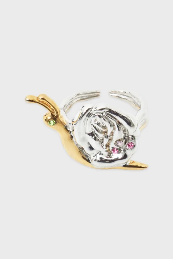 Snailrose Ring (Silver Gold)