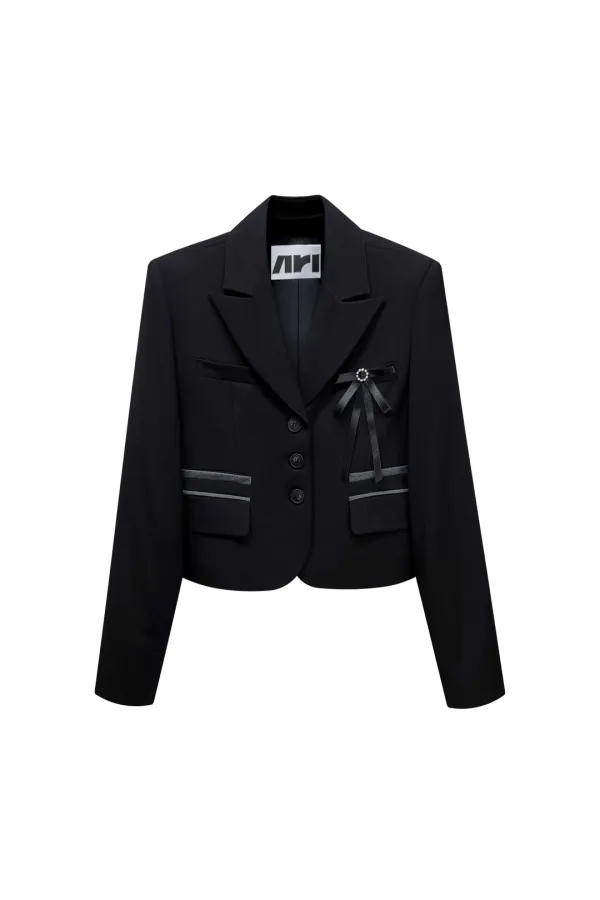 ASTRAL CROP JACKET / BLACK